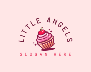 Sugar Cherry Cupcake Toppings logo design