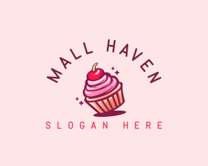 Sugar Cherry Cupcake Toppings logo design