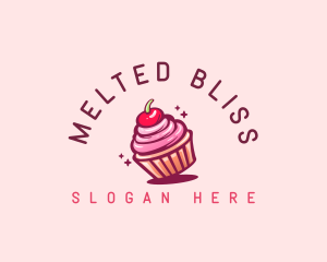 Sugar Cherry Cupcake Toppings logo design