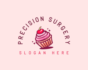 Sugar Cherry Cupcake Toppings logo design