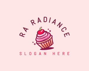 Sugar Cherry Cupcake Toppings logo design