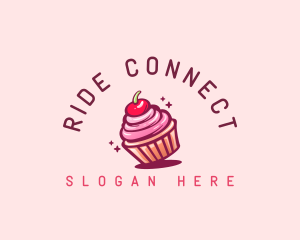 Sugar Cherry Cupcake Toppings logo design