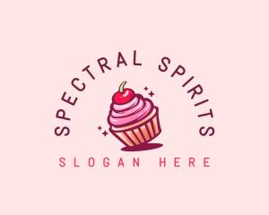 Sugar Cherry Cupcake Toppings logo design