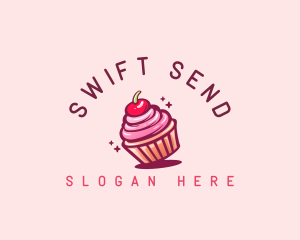 Sugar Cherry Cupcake Toppings logo design