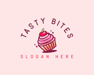 Delicious - Sugar Cherry Cupcake Toppings logo design