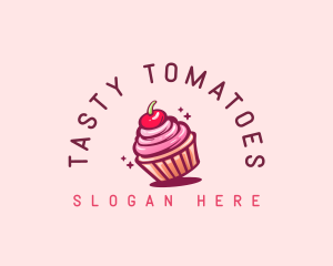 Sugar Cherry Cupcake Toppings logo design