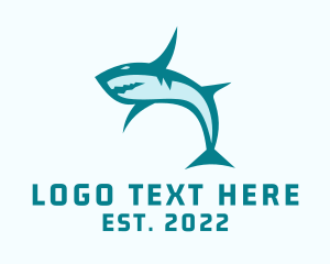 Swimming - Gaming Ocean Shark logo design