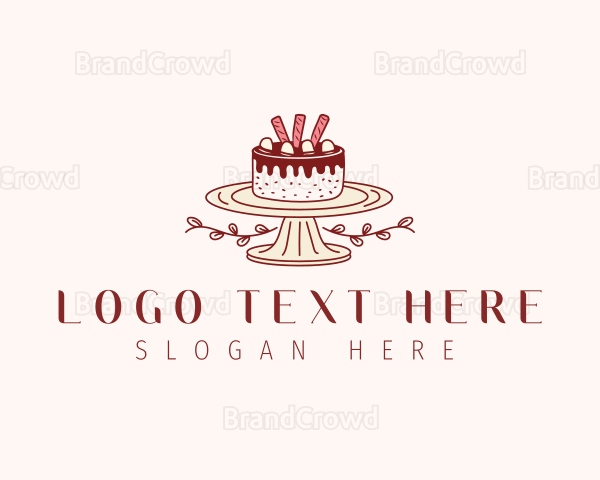 Sweet Chocolate Cake Logo