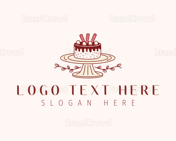 Sweet Chocolate Cake Logo