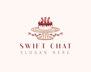 Sweet Chocolate Cake Logo