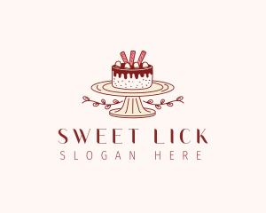 Sweet Chocolate Cake logo design