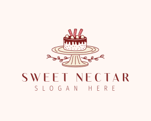 Sweet Chocolate Cake logo design