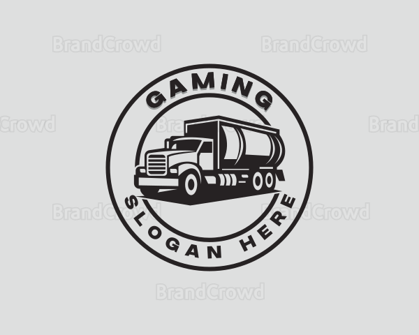 Tank Truck Delivery Logo