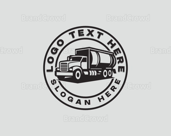 Tank Truck Delivery Logo