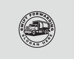 Tank Truck Delivery logo design