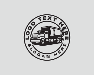 Fuel Truck - Tank Truck Delivery logo design