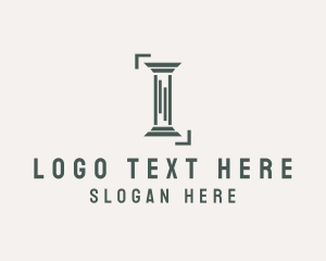 Architecture - Construction Column Pillar logo design