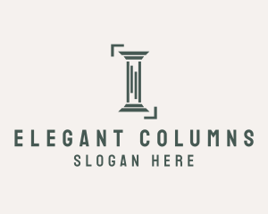 Construction Column Pillar logo design