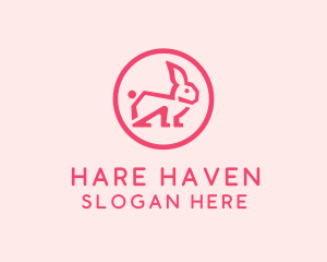 Hare - Rabbit Hare Pet logo design