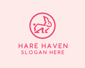 Rabbit Hare Pet logo design