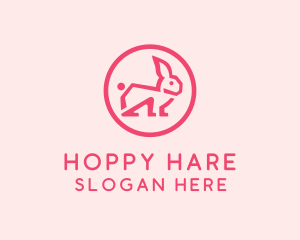 Rabbit Hare Pet logo design