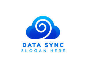 File Sharing - Cloud Sky Number 9 logo design