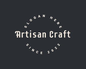 Hipster Crafting Workshop logo design