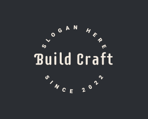 Hipster Crafting Workshop logo design