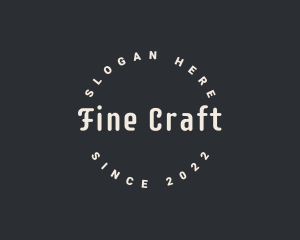 Hipster Crafting Workshop logo design