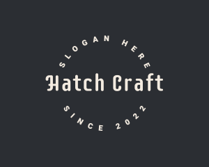 Hipster Crafting Workshop logo design