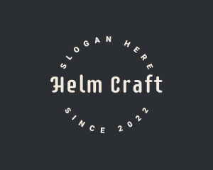 Hipster Crafting Workshop logo design