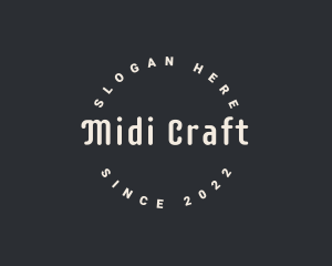 Hipster Crafting Workshop logo design