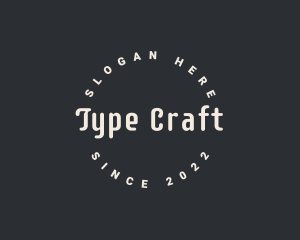 Hipster Crafting Workshop logo design