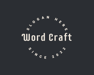 Hipster Crafting Workshop logo design