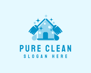 Home Cleaning Sanitation logo design