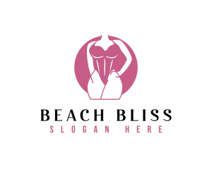 Lady Body Bikini logo design