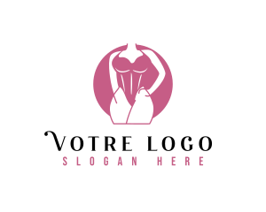 Erotic - Lady Body Bikini logo design