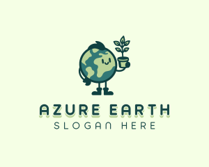 Planet Earth Plant logo design