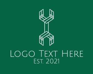 Technician - Modern Abstract Wrench logo design
