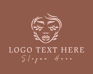 Leaf - Feminine Leaf Face logo design