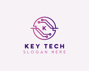 Technology Circuit Software logo design