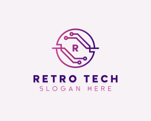 Technology Circuit Software logo design