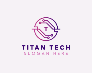 Technology Circuit Software logo design