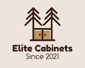 Cabinet - Pine Cabinet Furniture logo design