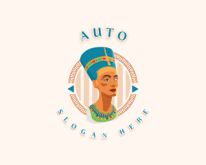 Queen Nefertiti Statue Logo