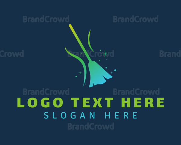 Gradient Mop Cleaning Logo
