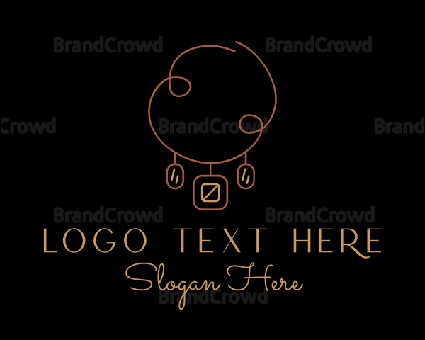 Fashion Necklace Accessory Logo