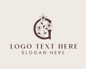 Flower Bloom Letter G Logo