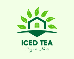 Green Eco Home logo design