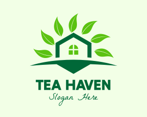 Green Eco Home logo design